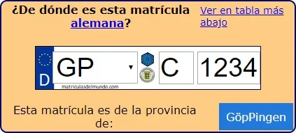 Descubrir de donde es esta matricula alemana