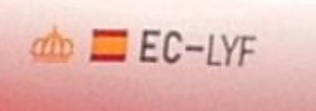 matricula de avión española EC