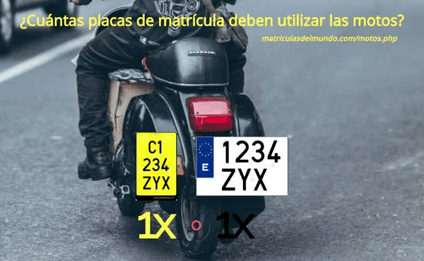 Matriculas de motos