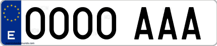 matricula espana coche ejemplo sistema actual 2023