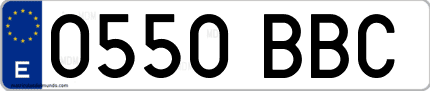 Primera matrícula de coche de Girona  en el año 2000 del nuevo sistema