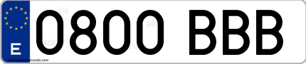 Primera matrícula de coche de Almería en el año 2000 del nuevo sistema