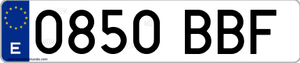 Primera matrícula de coche de Guipúzcoa en el año 2000 del nuevo sistema
