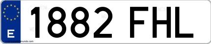 Ejemplo de matrícula española 1882 FHL