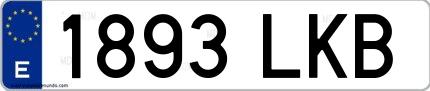 Ejemplo de matrícula española 1893 LKB