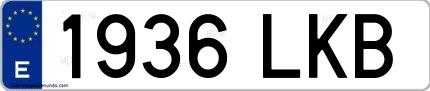 Ejemplo de matrícula española 1936 LKB