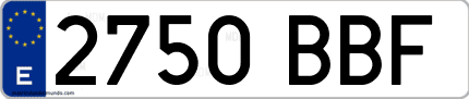 Primera matrícula de coche de Navarra en el año 2000 del nuevo sistema