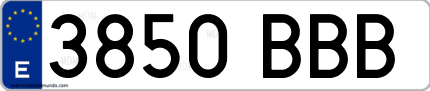 Primera matrícula de coche de Barcelona en el año 2000 del nuevo sistema