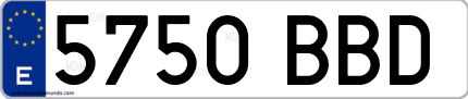Primera matrícula de coche de Huesca en el año 2000 del nuevo sistema