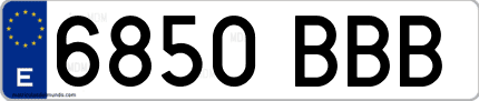 Primera matrícula de coche de Cáceres en el año 2000 del nuevo sistema
