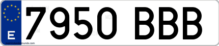 Primera matrícula de coche de Burgos en el año 2000 del nuevo sistema