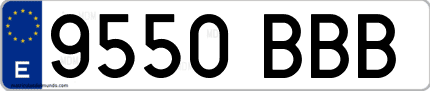 Primera matrícula de coche de Madrid en el año 2000 del nuevo sistema