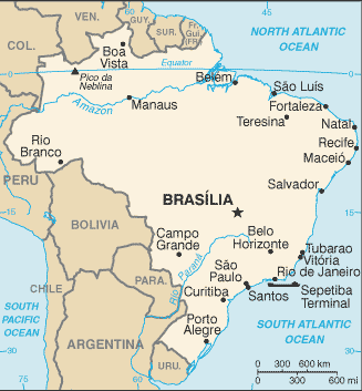 Mapa de Brasil político actualizado