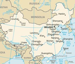 Mapa de China político actualizado
