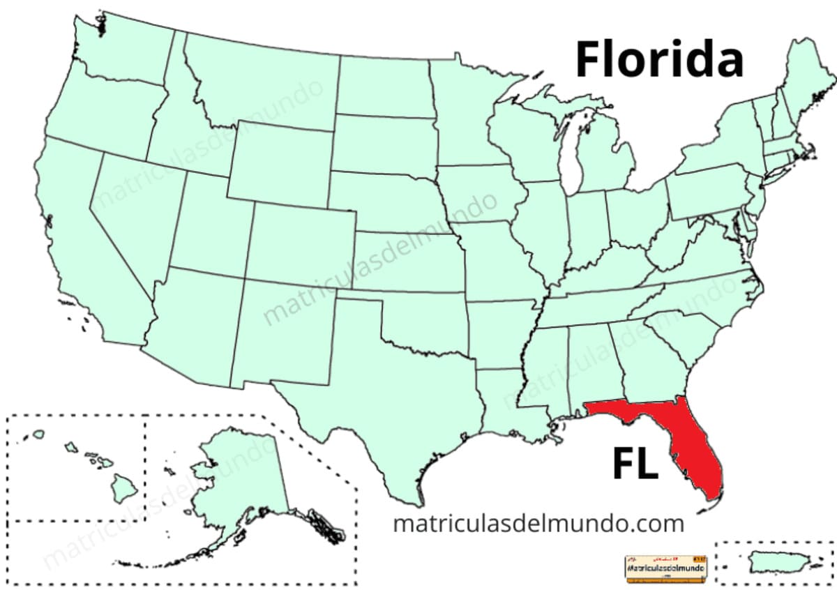 Mapa de Florida político actualizado