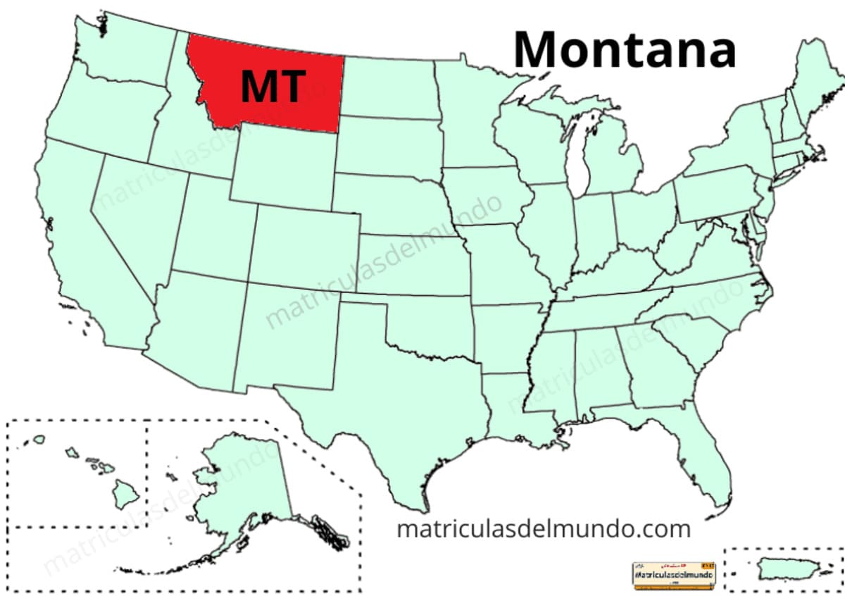 Mapa de Montana político actualizado