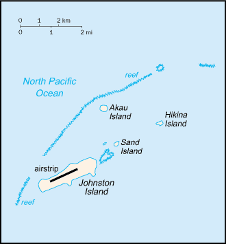 Mapa de Atolón Johnston político actualizado