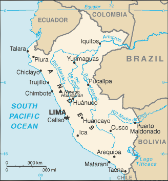 Mapa de Perú político actualizado