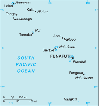 Mapa de Tuvalu político actualizado