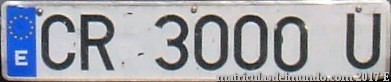 matricula de coche española de ciudad real actual con eurobanda 3000