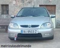 Ultima matrícula de coche de Burgos 9509 Z