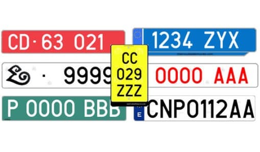 Matrículas de coches especiales de España