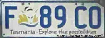 Matricula de Tasmania Australia
