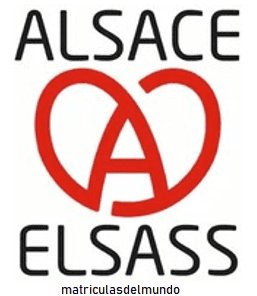 Previsualización de fondo de matrícula de Francia Alsacia