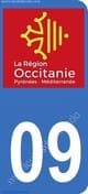 Logo departamento Ariège 09 matrícula Francia