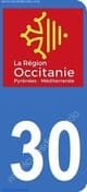 Logo departamento Gard 30 matrícula Francia