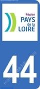 Logo departamento Loire-Atlantique 44 matrícula Francia
