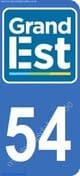 Logo departamento Meurthe-et-Moselle 54 matrícula Francia