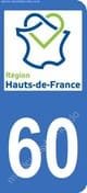 Logo departamento Oise 60 matrícula Francia