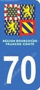 Logo departamento Haute-Saône 70 matrícula Francia