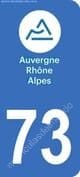 Logo departamento Savoie 73 matrícula Francia