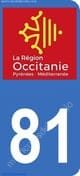 Logo departamento Tarn 81 matrícula Francia