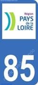 Logo departamento Vendée 85 matrícula Francia