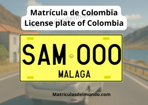 Matrícula de coche de Colombia