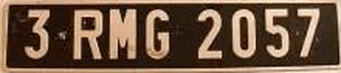 Matrícula de coche de Mali