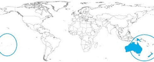 Matrícula de coche de  OCEANÍA