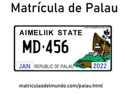Matrícula de coche de Palau