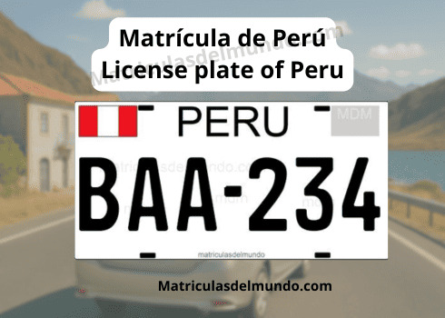 Matrícula de coche de Perú