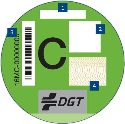 como son pegatinas medioambientales dgt oficiales