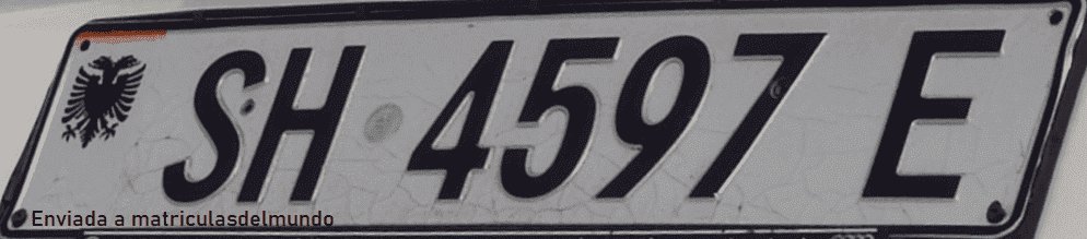 Matricula coche Alabania antigua Shkodër