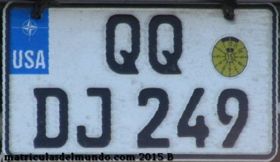 QQ license plate U.S. Forces in Germany