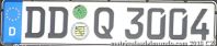 Police plate Germany DD-Q