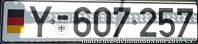 German reduced military plate