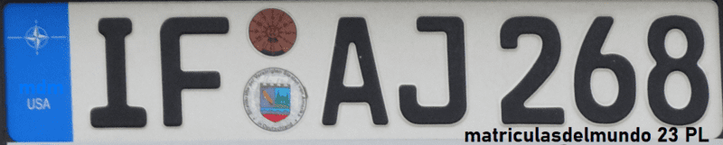 German plate with euroband USA design
