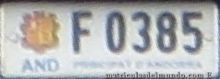 new Andorran F plate
