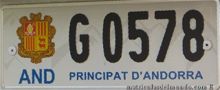 Andorra plate G after 2011